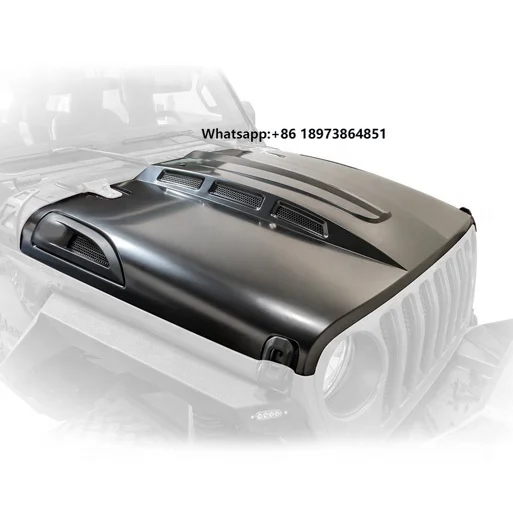 

Auto Parts Exterior Accessories Avenger Hood for Jeep Wrangler JL JLU Gladiator 2018 up