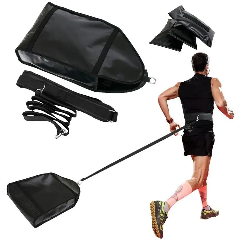 

Weight Sled Pull Harness Adjustable Pulling Sled Trainer Running Sled Trainer Exercise Sled Pull With 3 Weight Sandbags For