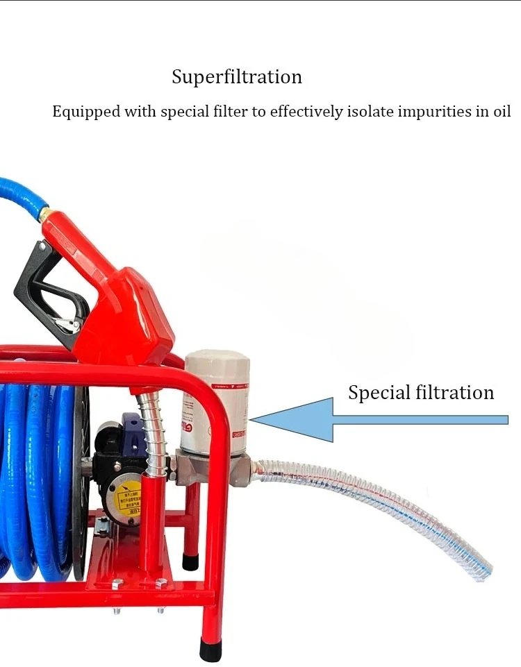 12V/24V/220V Diesel Electric Pump Diesel Spray Gun Self-priming Pump Metering Refueling Machine