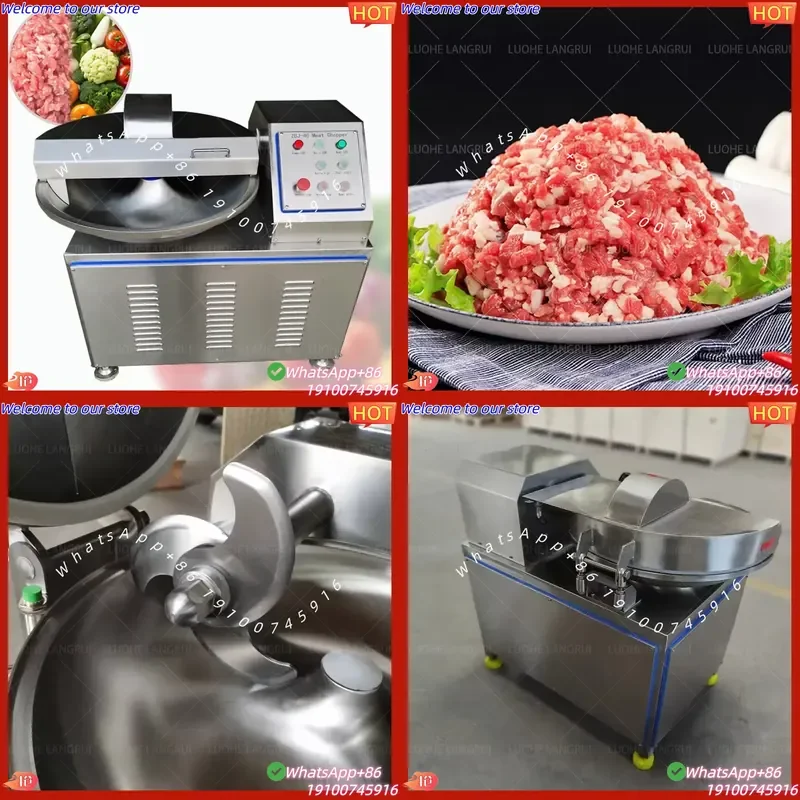 CE Certificate Fruits & Vegetables Cutter Bowl Chopping Machine for Meat Meat Emulsifier Bowl Cutter