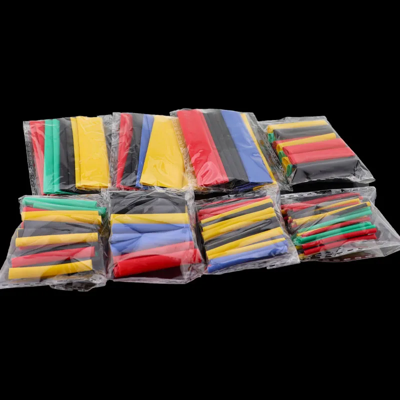 164PCS Heat Shrink Tubing 2:1Wire Cable Wrap Assortment Electric Insulation Tube Kit 5 Color 8 Size