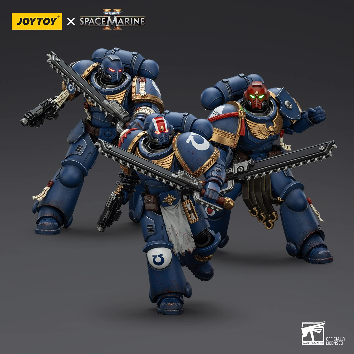 【JOYTOY】ألعاب مجسمة إصدار من Warhammer 40K Space Marine Ultramarines Lieutenant Titus Gadriel Chairon