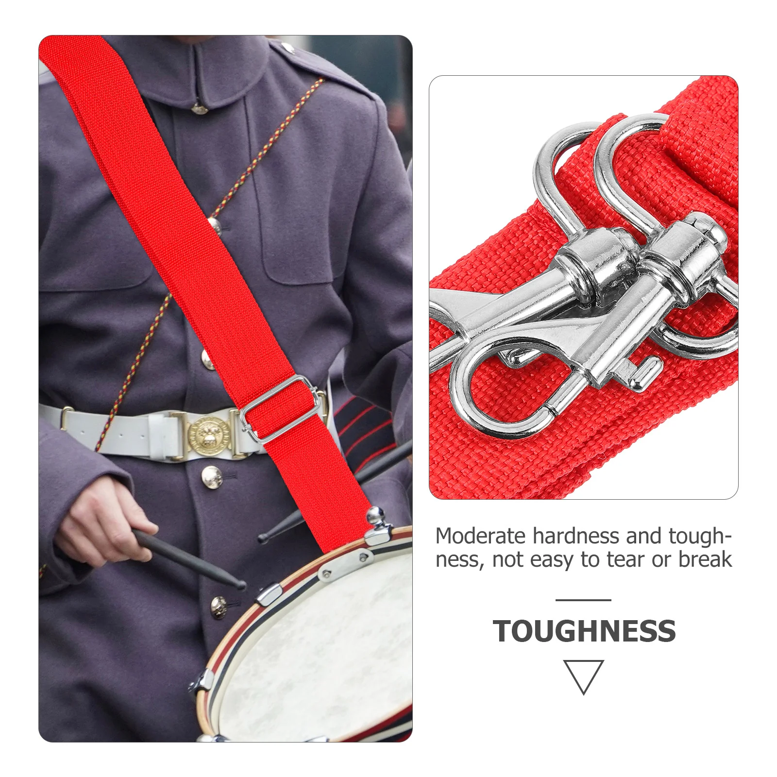 Snare Drum Strap Verstellbarer Drum Sling Belt Taille Drum Belt Percussion Instrument Sling Snare Drum Strap