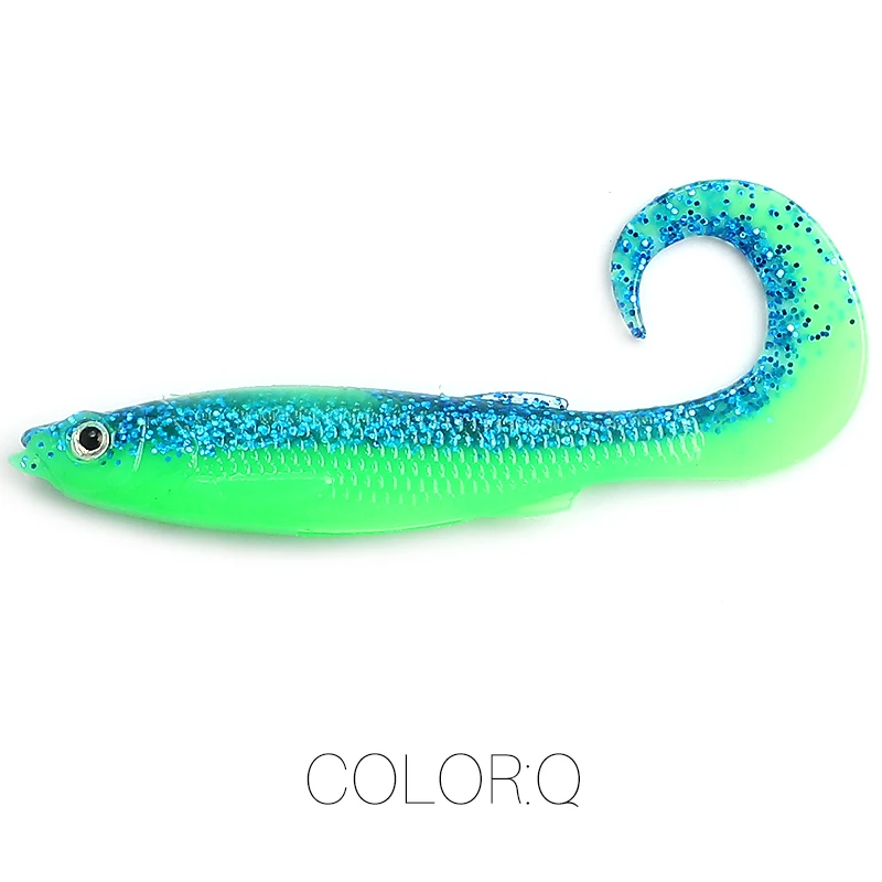 2023 Supercontinent Swimbait Shad T-Tail Luya Weichköder 5 cm/6,5 cm Hechtschleifer Raubtier Angeln 3D-Augen Weicher Köder Angelköder