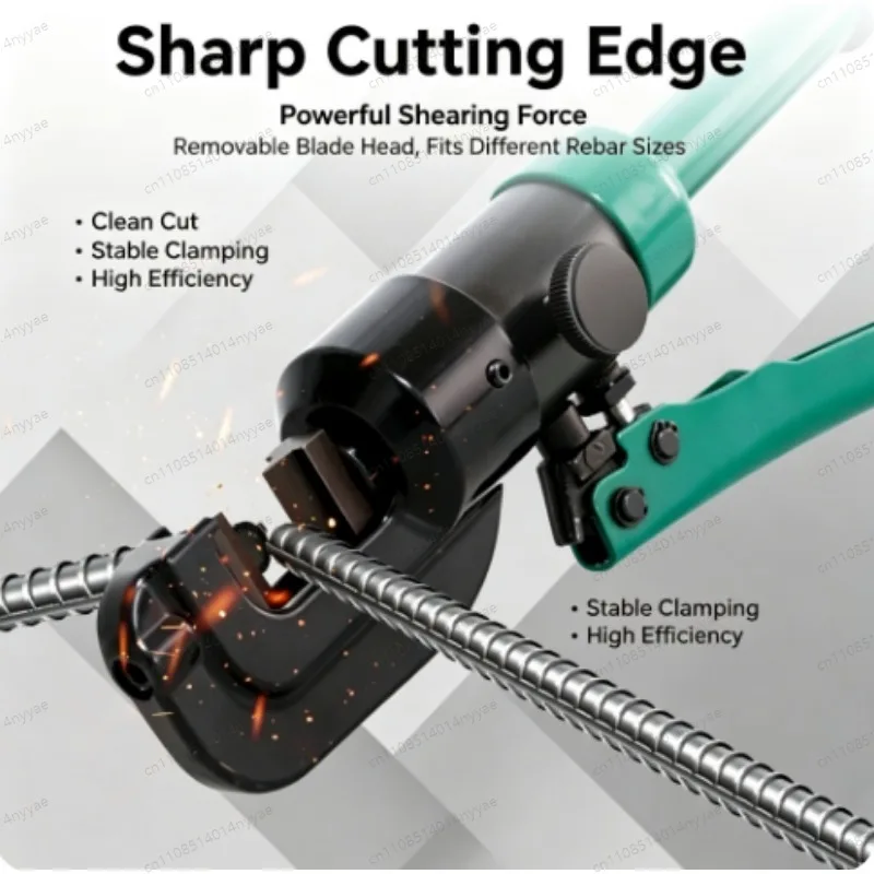 Hydraulic Rebar Cutter Threaded Steel Bolt Cutter Construction Cutting Pliers Hydraulic Shears 4-12/4-16mmCutting Range