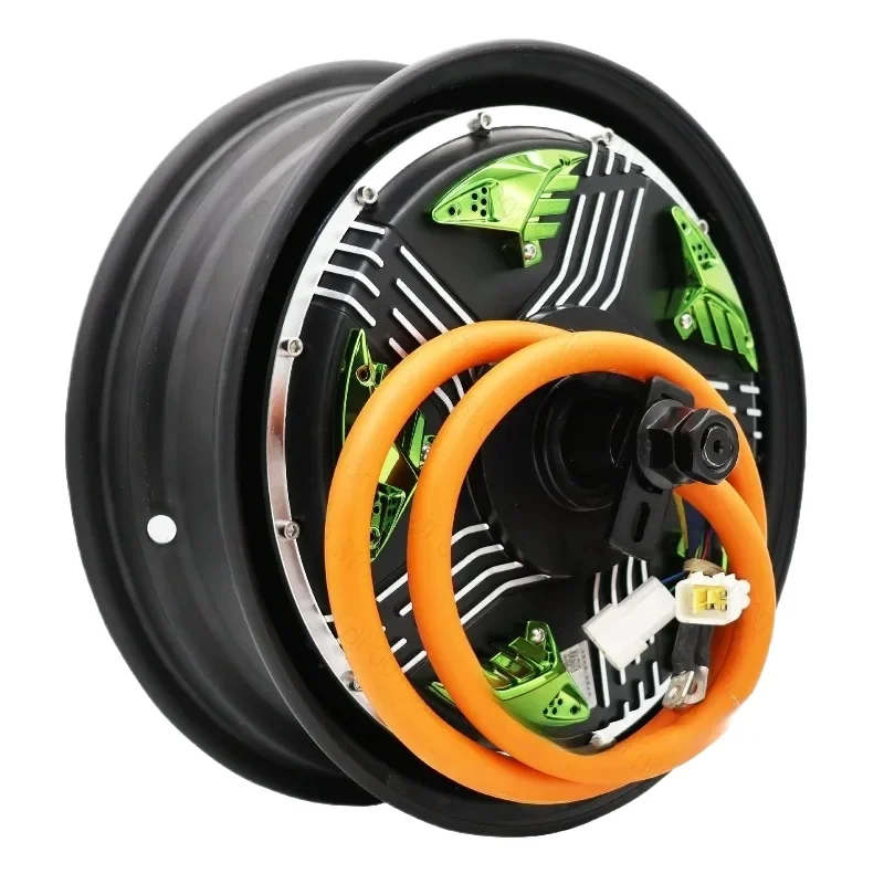 12 Inch Brushless DC Motor 6000W 60V/72V 50H, for Electric Motorcycle & Scooter