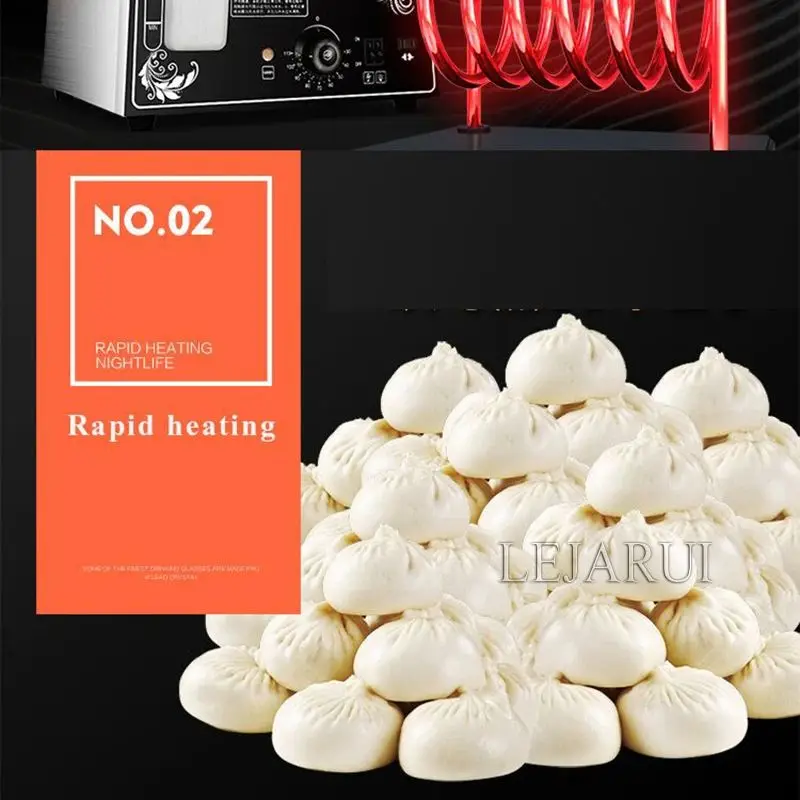 5단 찜기 자동 전기 찐빵기 스테인리스 스틸 이중용도 식품 찜기 상업용 음식 보온기