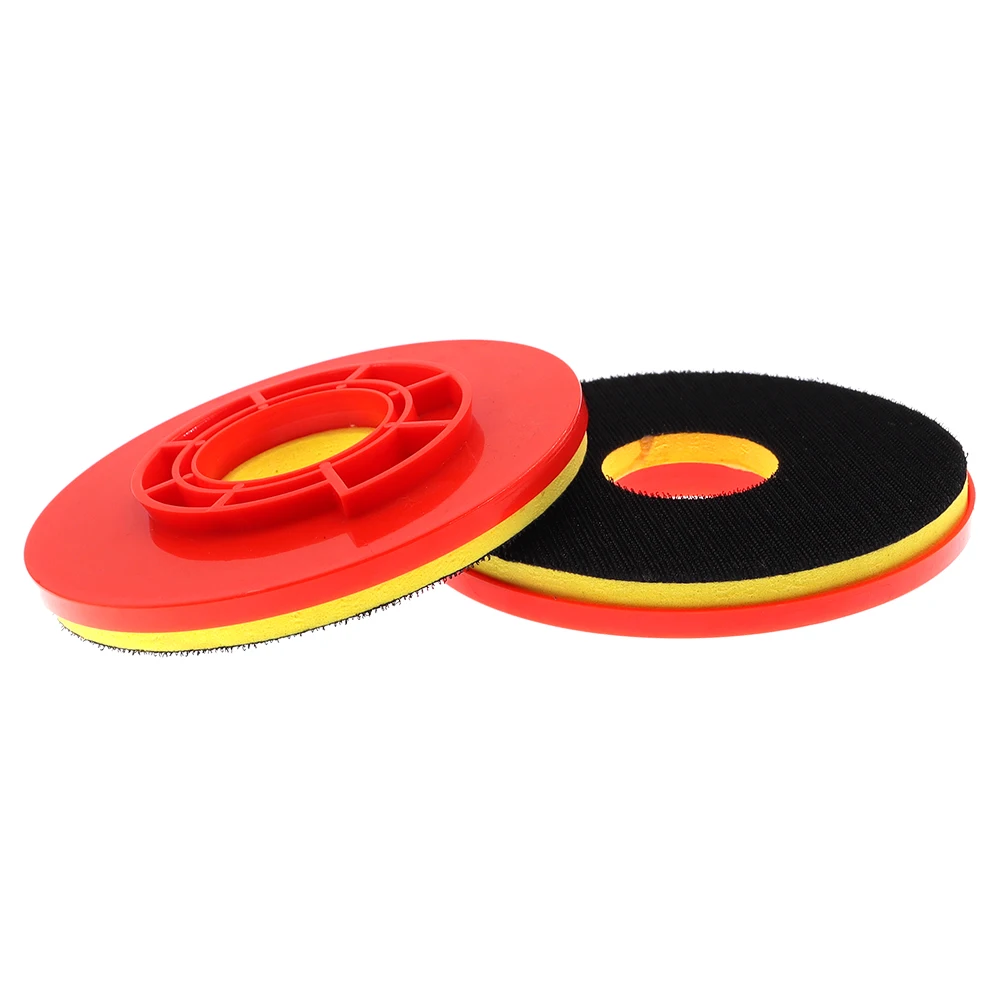 Imagem -04 - Snail Lock Gancho e Loop Backer Pad Backing Disc de Plástico Diamond Polishing Pads Back up Vermelho 150 mm pc