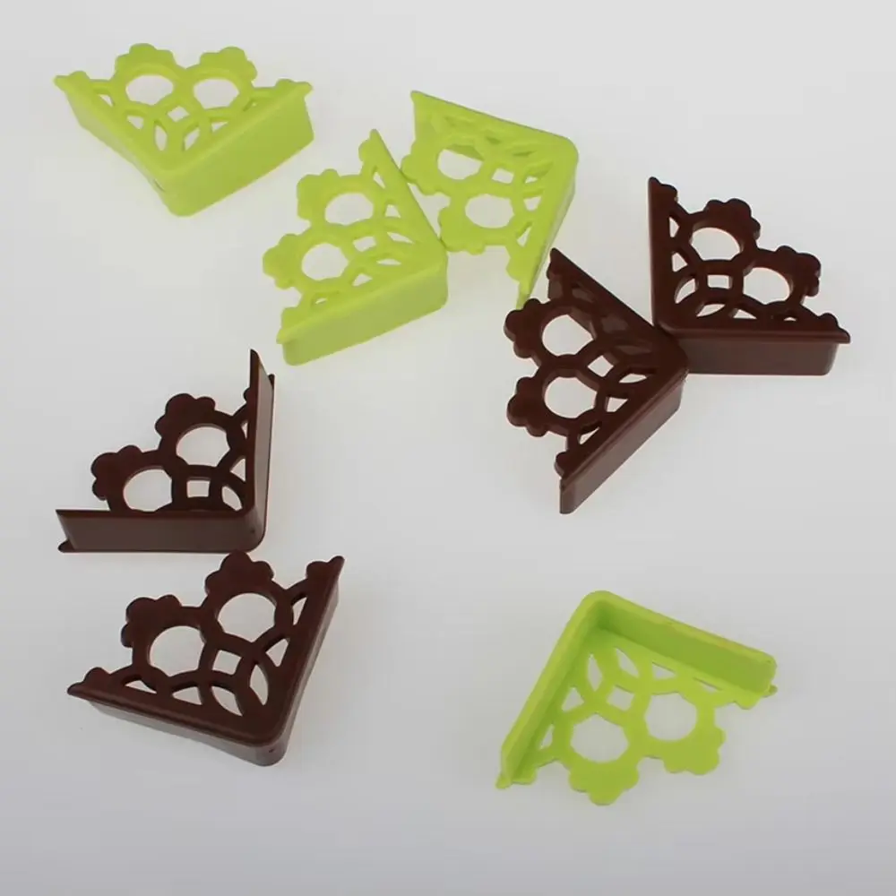 8Pcs Hollow Out Table Corner Guard Love Pattern Right Angle Design Edge Guard Cover Soft Decorative Furniture Bumper