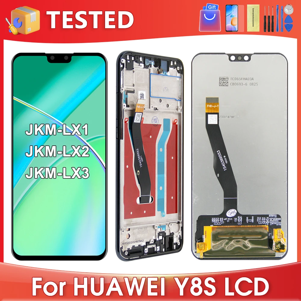 6.5\'\'For HUAWEI Y8S For Y8s JKM-LX1 JKM-LX2 JKM-LX3 LCD Display Touch Screen Digitizer Assembly Replacement