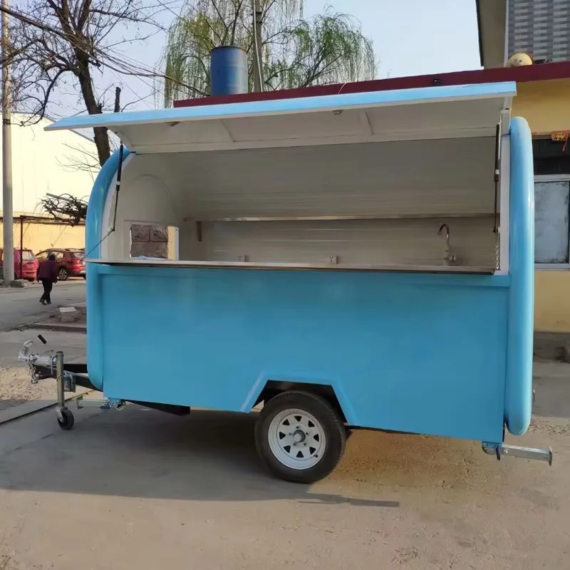 شراء عربات الطعام ومقطورات الطعام المجهزة بالكامل شاحنة طعام مزودة بمعدات مطبخ كاملة #3