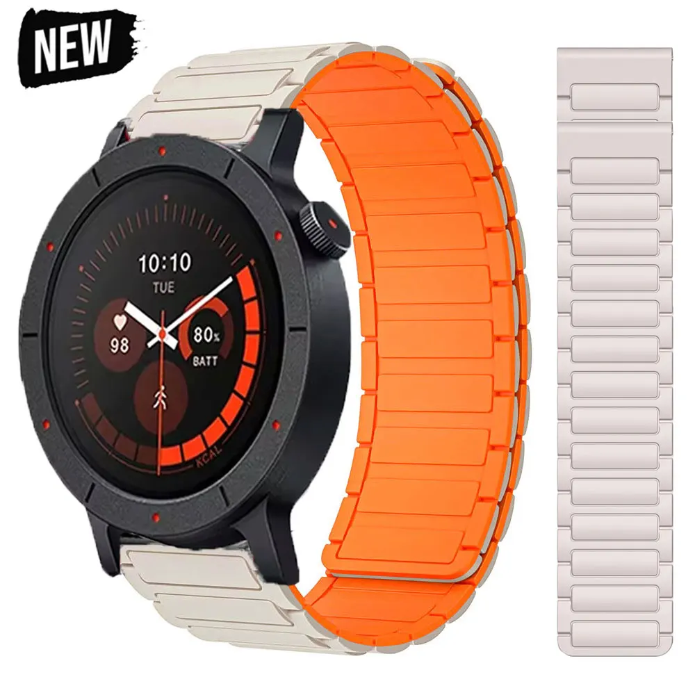 22 مللي متر الفرقة ل لا شيء CMF ساعة برو 3 2 سيليكون حلقة حزام سوار مغناطيسي ل Garmin Forerunner 970 570 نهج S50 Correa