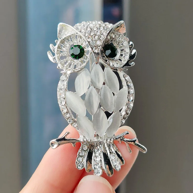 Fashion Owl Brooch for Men Women Exquisite Simulated Animal Brooches Pins Jewelry Accessories Party Gifts 2026 Cool Thing