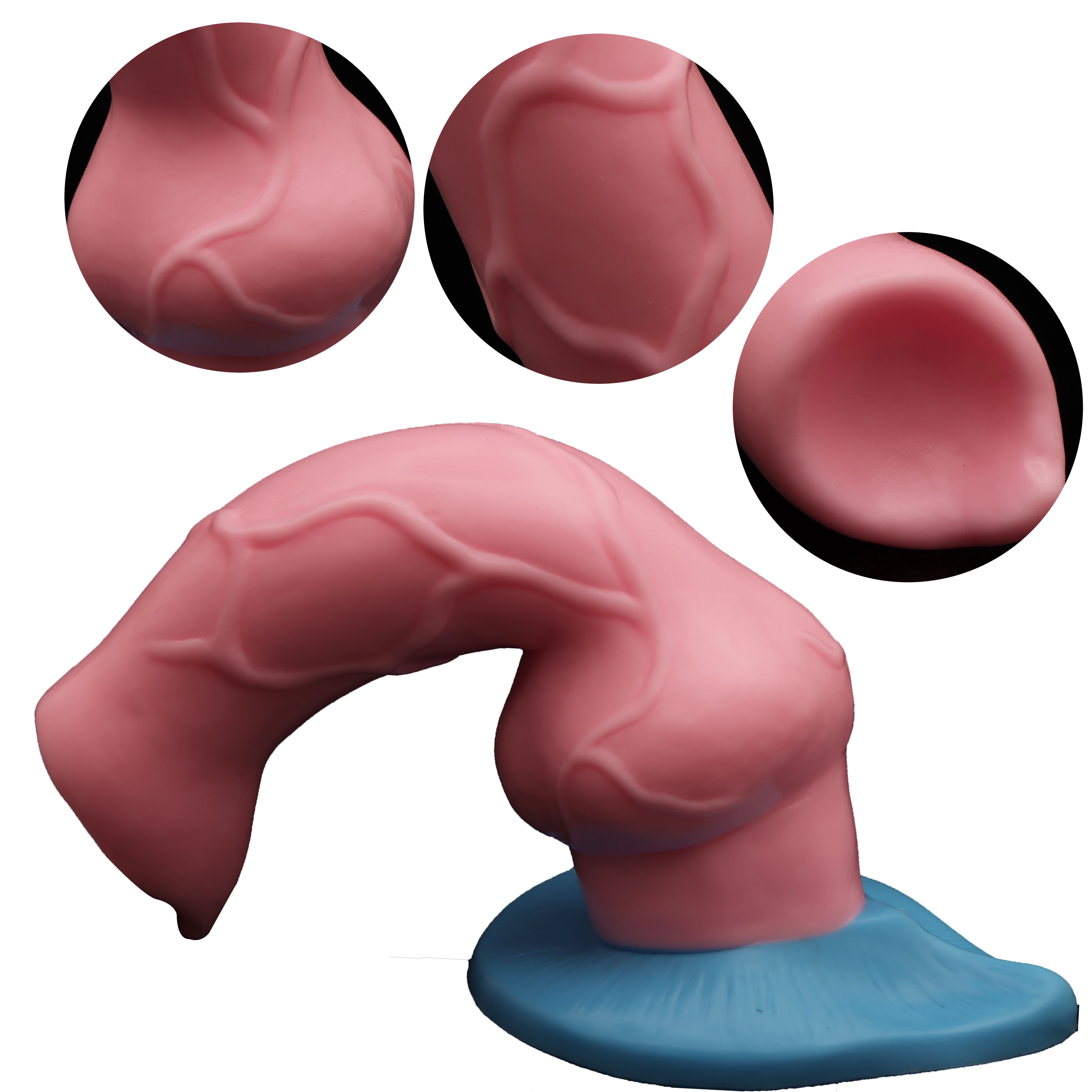 New Pink Dog Animal Dildo Sex Toys For Women Men Masturbators Strap On Butt Plug Fake Dick Faloimetor For Women Suction Dildos