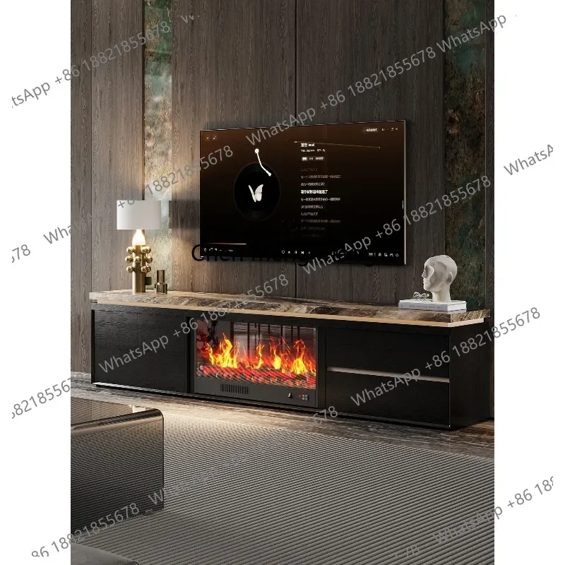 

Итальянский минималистичный телевизионный шкаф со встроенной декоративной подсветкой, роскошный, элегантный, напольный, для гостиной, новая модель