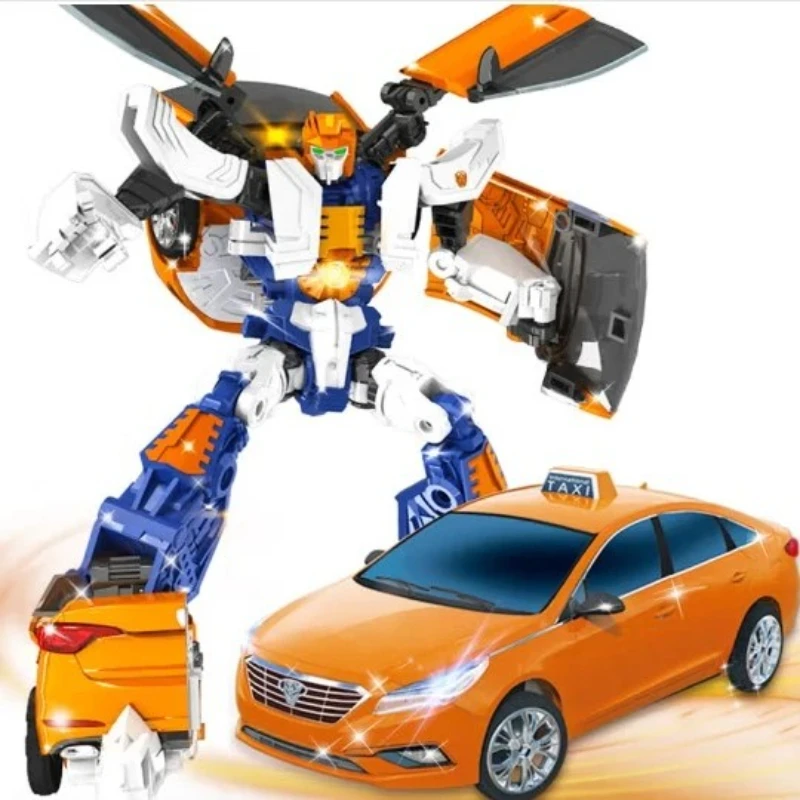 1062-''-27-センチメートルハローカーボット変換車ロボット玩具ジョイント可動タクシー-mechwarrior-アクションフィギュアのおもちゃ男の子女の子キッズギフト
