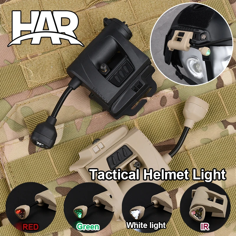 

WADSN Tactical Military FAST Helmet Light MPLS 4 GEN2 Red Green White IR Illuminator LED Headlamp Outdoor Survival Signal Lamp