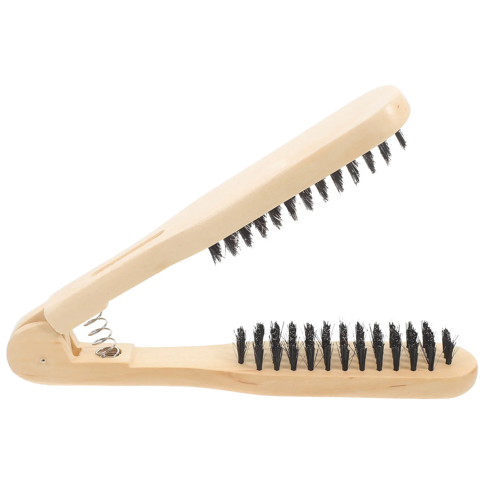 

1pc Straightening Comb Premium Wood Bristle Anti-Static Hair Straight Brush Durable Wooden Hair Tool For Smooth Frizz-Free