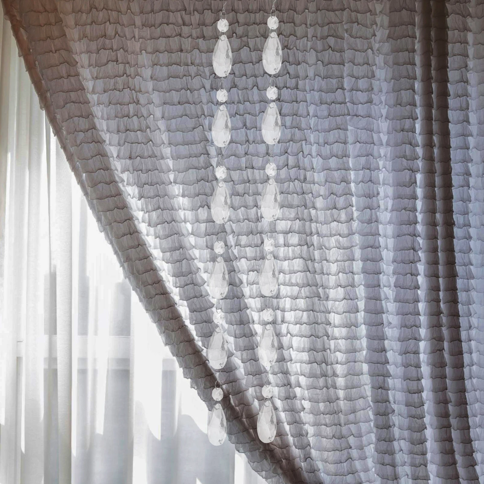 

12 Pcs Crystal Pendant Chandelier Crystals Replacement Clear Suncatcher Prisms Hanging Decor Window Decoration