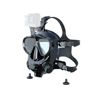 SMACO Full Face Diving Mask with Camera Mount, Full Face Snorkel Mask for Adults Compatible with Above 1L Scuba Diving Tank,