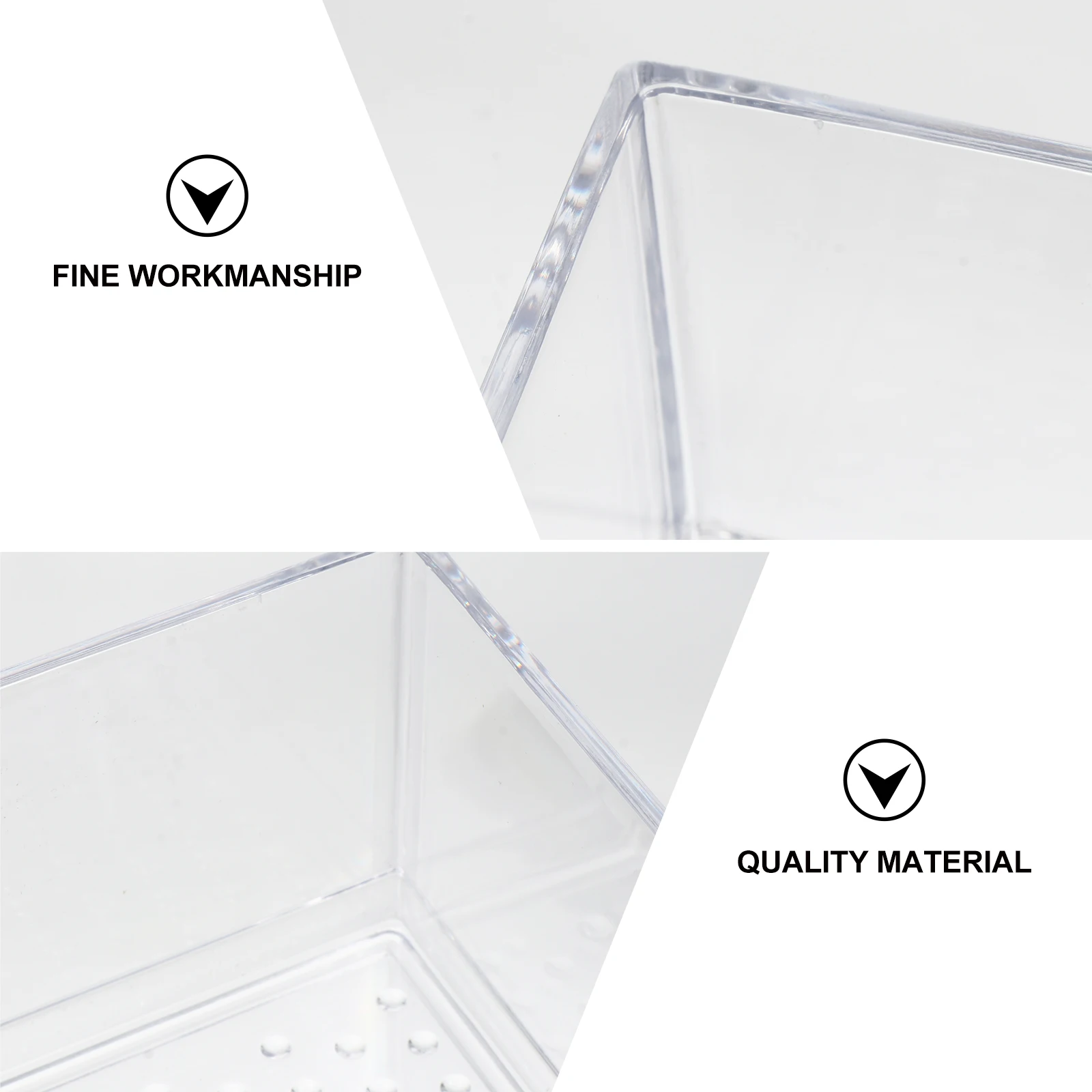 

Transparent Drawer Organizer Tray Divider Box For Cosmetics Sundries Partition Desk Container Versatile Compartment Storage