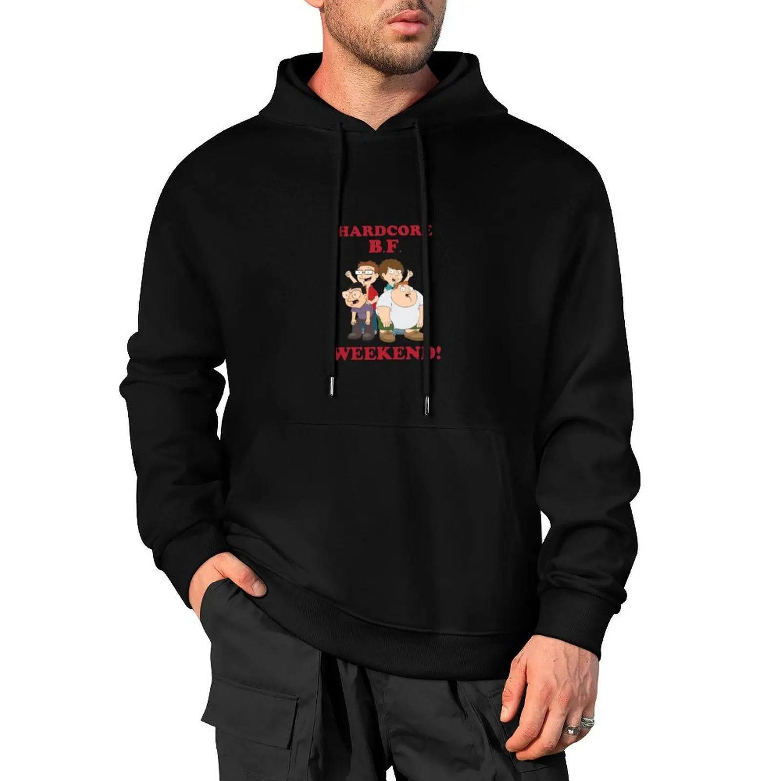 Hardcore B.F. Weekend Pullover Hoodie men's clothes fashion men japanese style male clothes hoodie streetwear