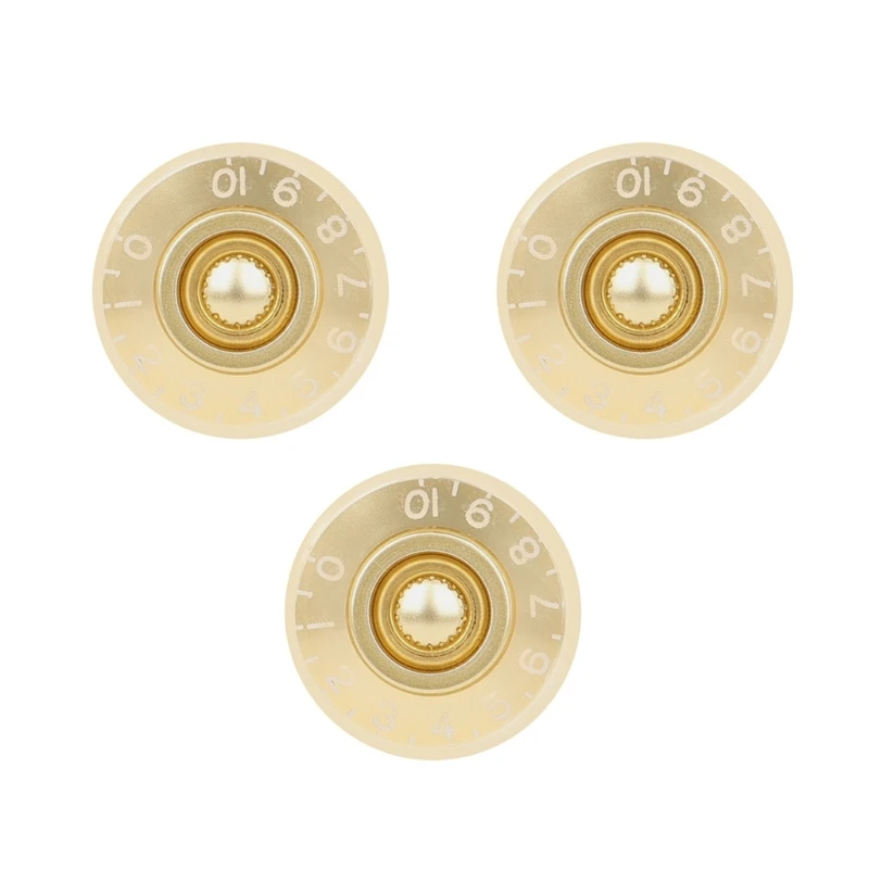  Easy Installation Guitar Knob Caps Featuring Scale Detailing for Quick Changes