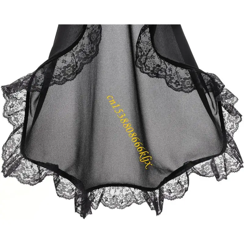 Mangas góticas desmontables guantes victorianos largos tul cubres brazo malla transparente 066c