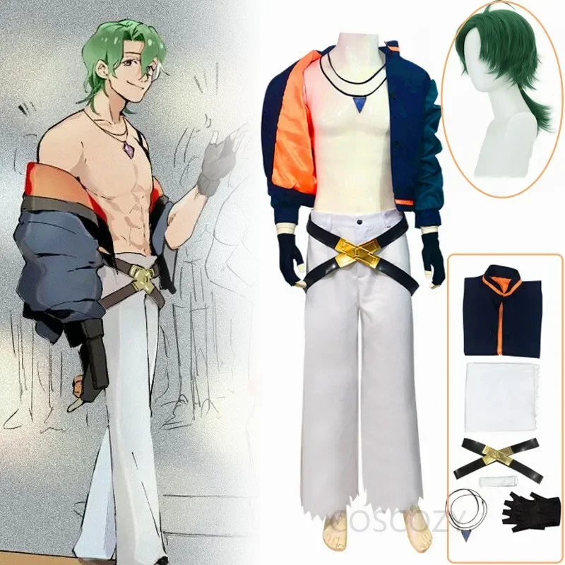 Anime SK8 l'extron Joe/Kojirou Nanjou Cosplay Costume Ensembles Complets Hommes Halloween Party Show Event Outfit XS-XXXL