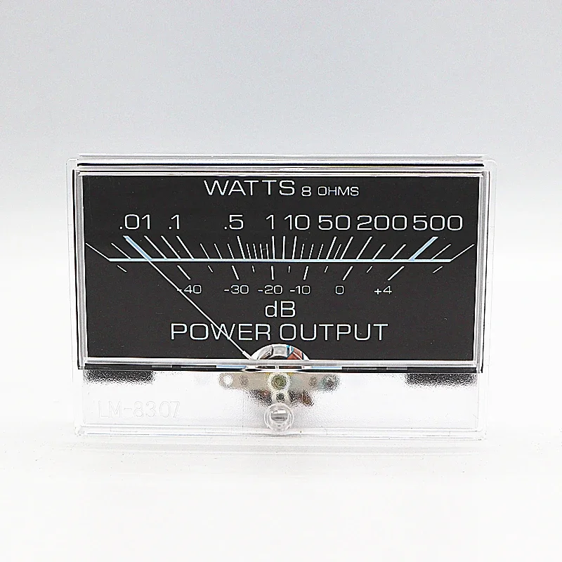 1Pc Pointer VU Meter DB Power Meter, Mechanical Movement Panel Meter for Preamp DC Power Amplifier
