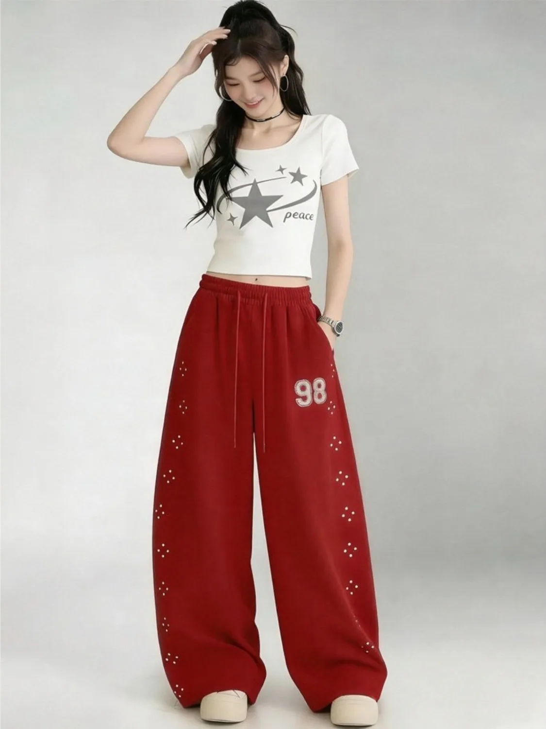 Adult Jazz Dance Practice Suit Two-Piece Set Summer Spicy Sweet Cool Street Dance Trendy Brand Square Dance Costume Cotton
