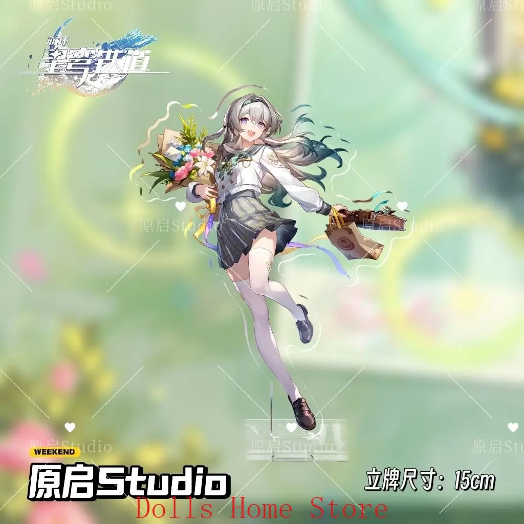 

Game Anime Honkai: Star Rail Firefly Badge Pendant Acrylic Stand Model Plate Desk Decor Cosplay Standing Sign Halloween Gift