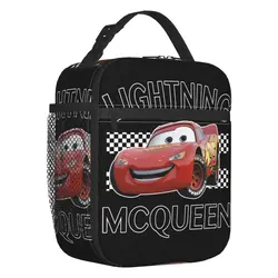 Custom Lightning McQueen Anime Lunch Bag Women Cooler scatole per il pranzo isolate termicamente per la scuola dei bambini