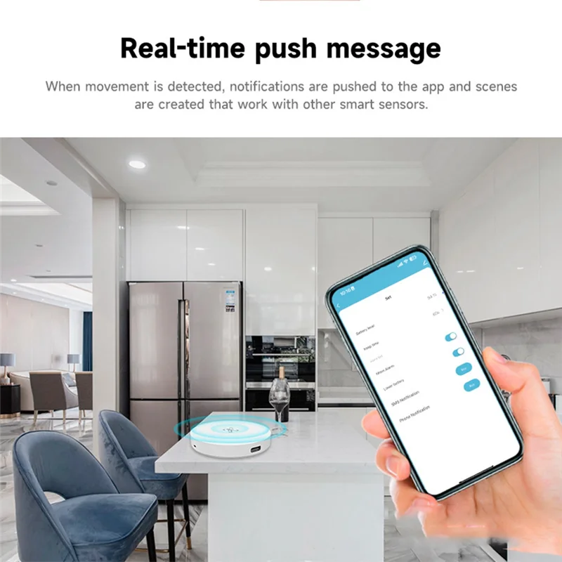 Hot-Human Presence Sensor Motion Sensor 24G Radar Detection Smart Home Remote Control Security Protect