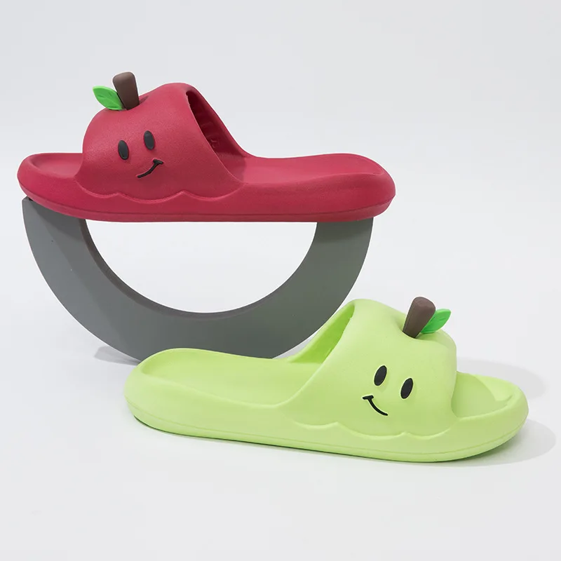 

Women's Cartoon Apple Slippers Summer Fashion Cute Outdoor Wear Home Use EVA Soft Bottom Anti-Slip Slippers Comfortable Home...