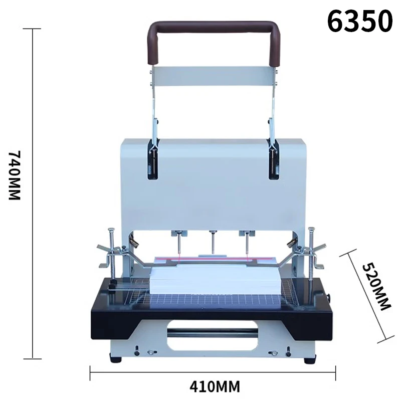 QY-6360 Electric three-hole wire binding machine infrared positioning personnel files A4 document binding file