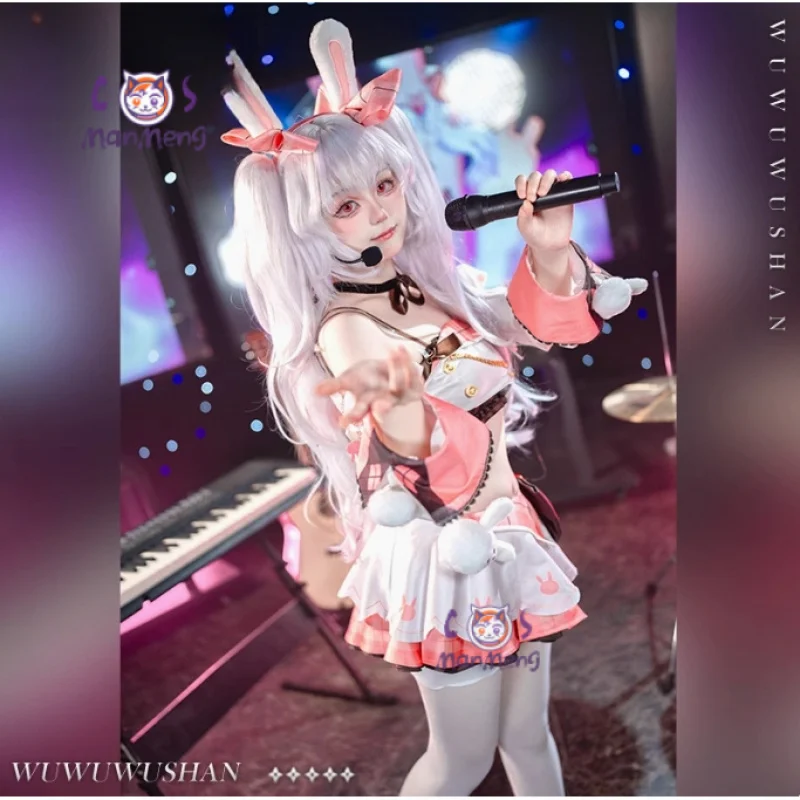 

USS Laffey Game Azur Lane Cosplay Costume Halloween Carnival New Pink Song Dress Accessories Props Wig Uniform Women's Sweet Set