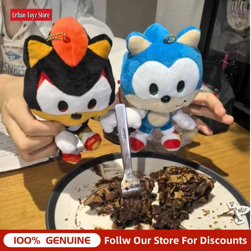 Original SEGA Sonic The Hedgehog Sonic And Friends Plush Keychain, Kawaii Pendant Doll Bag Decor Anime Game Collectible Birthday view 5