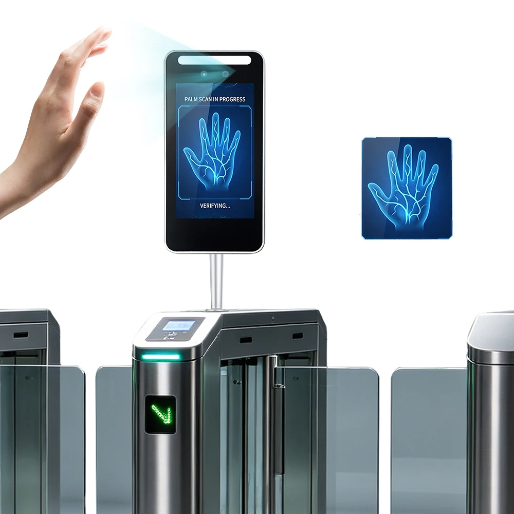 Custom Firmware Web Cloud WiFi Biometric Plam Vein Time Attendance Clock Face Recognition Access Control System