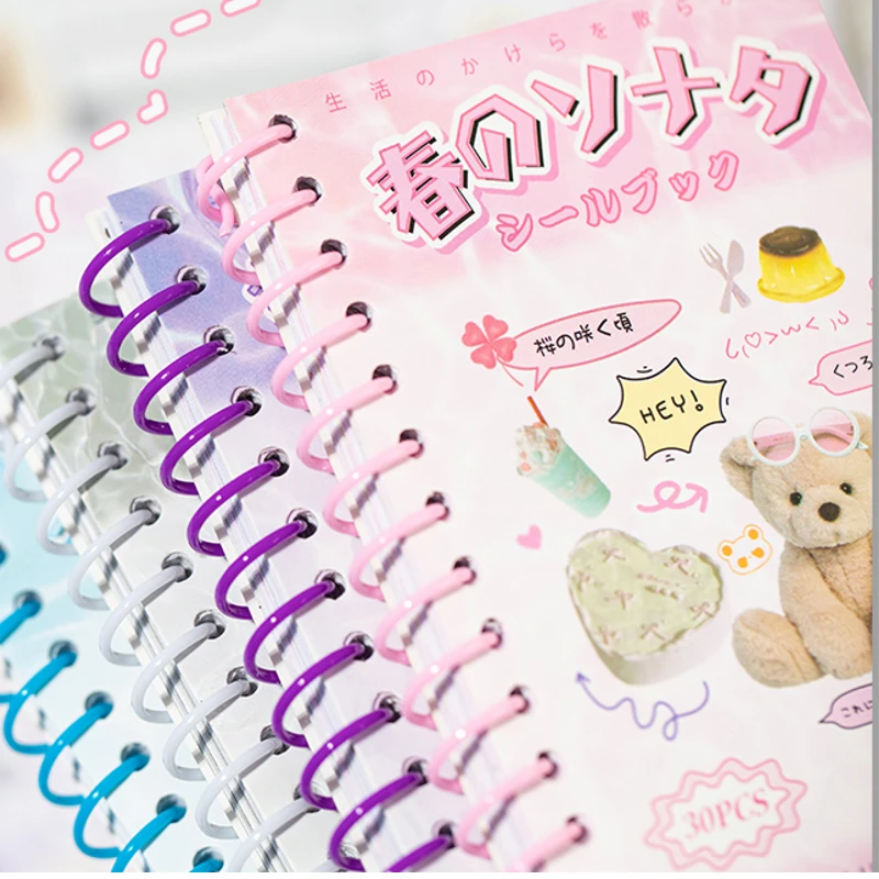 Mr. Paper 4Style 30Pcs/bag Cute Korean coil sticker book DIY creative handbook material photo frame scrapbook calendar image 3