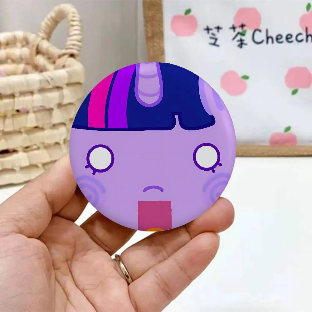 M-My Little Pony Emaille-Pins, handgefertigte runde Brosche, L Killer Yagami Light Cosplay-Abzeichen, Rucksäcke, Schmuck, Geschenke – Detail 8