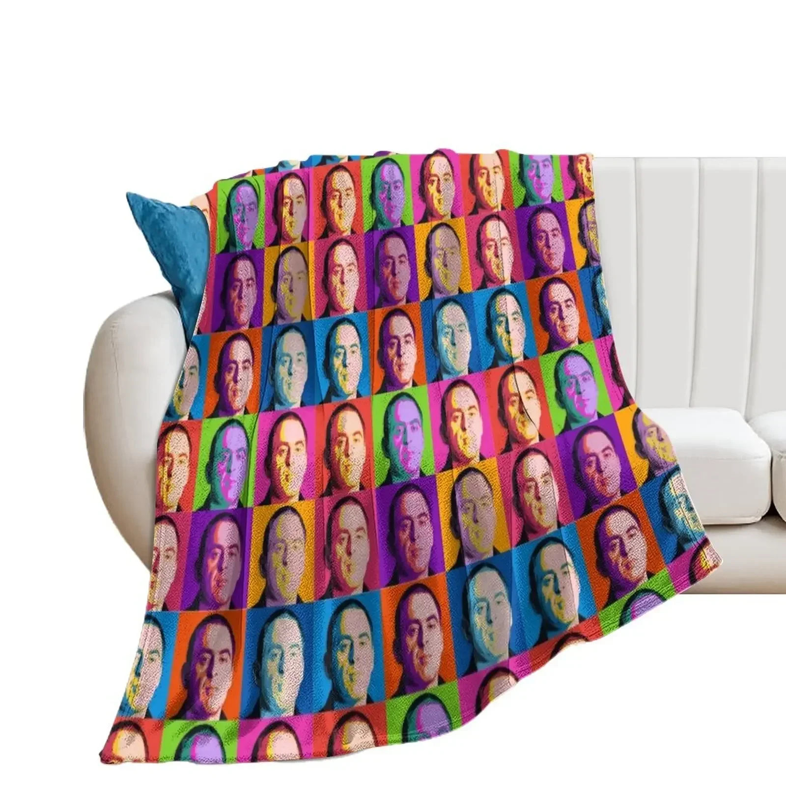 Snooker - Ronnie O'Sullivan by Andy Warhol - Pop Art Throw Blanket Stuffeds Flannel Softest Blankets