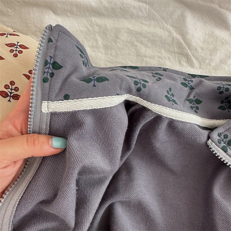 الغزلان جونمي 2025 الخريف جديد الكورية نمط الأطفال مجموعات بلوزات مطبوعة معطف السراويل 2 قطعة الصغار الاطفال ملابس غير رسمية