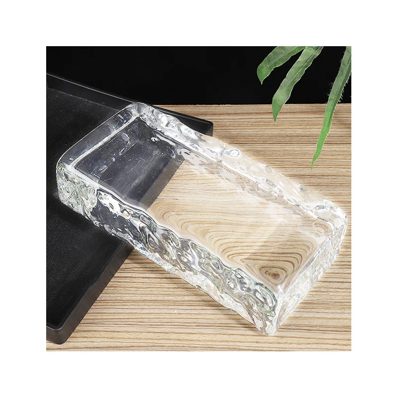 Side ice crystal glass brick partition wall