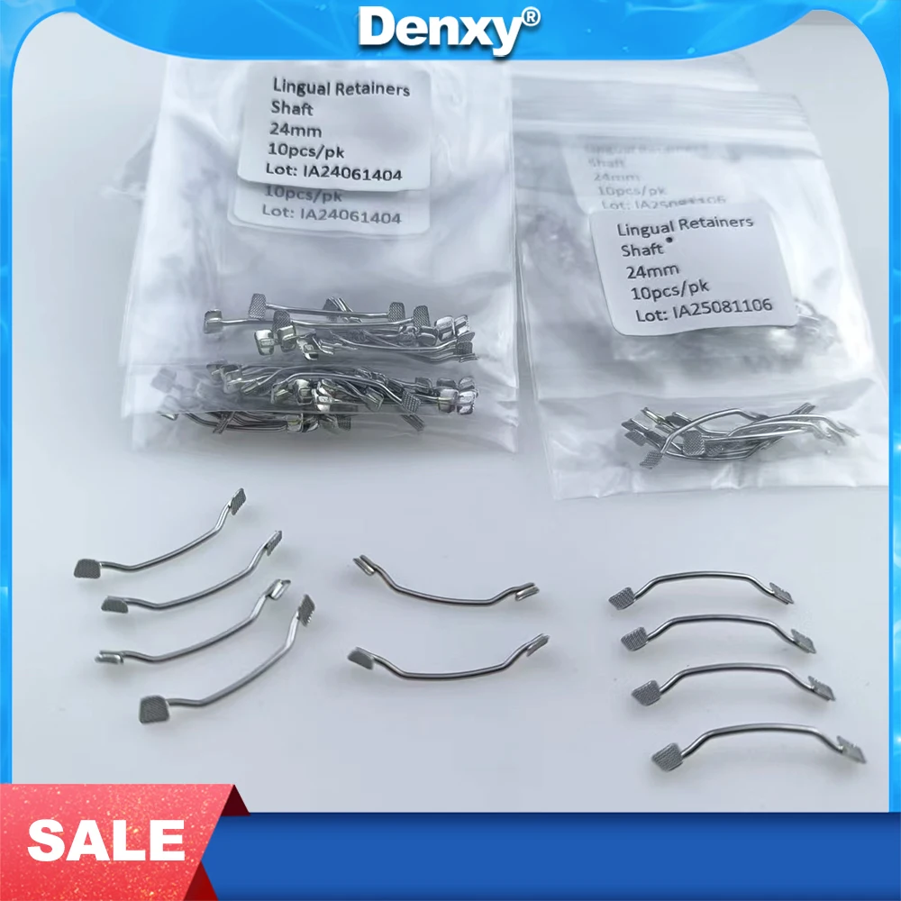 

DENXY 30 шт. ортодонтические лингвальные фиксаторы, склеиваемые фиксаторы для вала, сетчатая основа, высококачественные стоматологические материалы