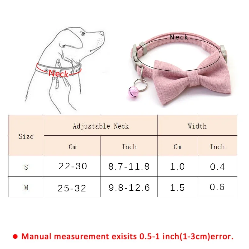 Cute Bow Dog Cat Collar for Small Dogs Adjustable Pet Collar and Leash Set Yorkies Shih Tzu Puppy Leads Mascotas Accessories