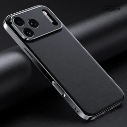 Etui na telefon z prawdziwej skóry bydlęcej do iPhone'a 16 14 11 12 13 15 Pro Max Plus 16Pro Luxury Plating Full Lens Protection Cover