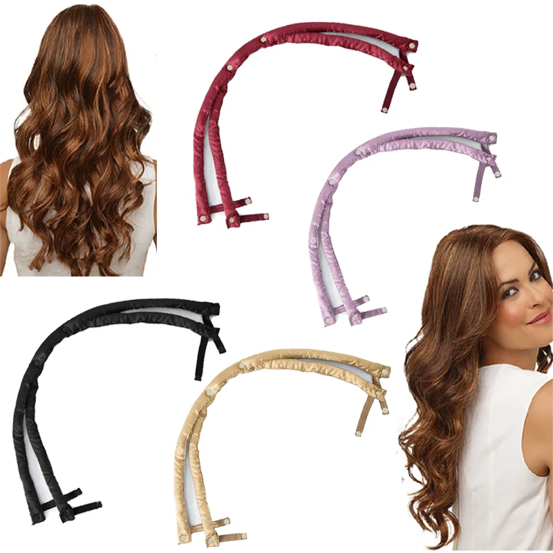 

Heatless Curling Rod Headband Heatless Hair Curls Lazy Hair Curlers No Heat Hair Rollers Curls Beauty Sleep Hairdresser Tools