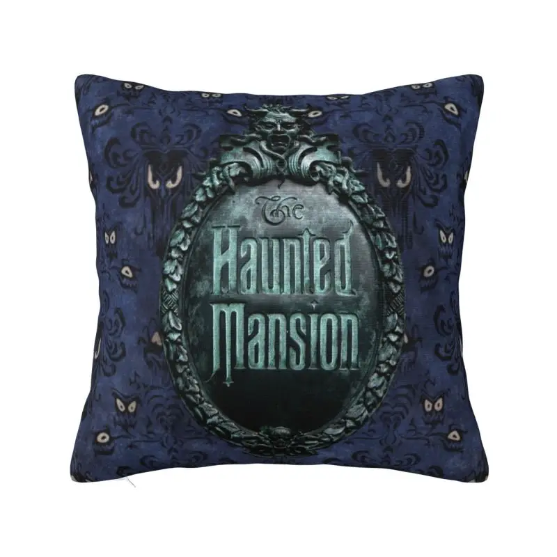 

Custom Haunted Mansion Sympol Pillow Case 45x45cm Cushions Cover Square Pillowcase