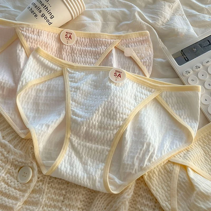 5A Baby Cotton Underwear Female Pure Antibacterial Non-trace Korean Version Sweet Spicy Japanese Sexy Women  Pure Summer Panties